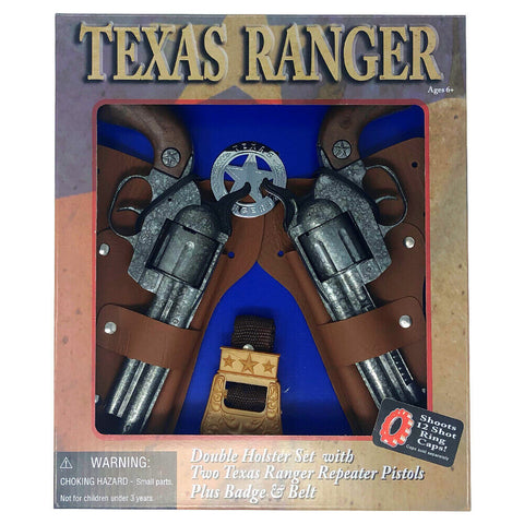 Texas Ranger Shot Cap Double Revolver Set