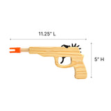 Wooden Rubber Band Gun Pistol